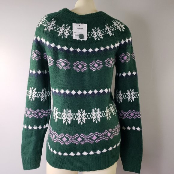 NWT Sonoma Supersoft Fairisle Sweater Pullover - Picture 3 of 7